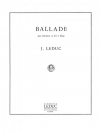 バラード（ジャック・ルデュック） (クラリネット+ピアノ）【Ballade】