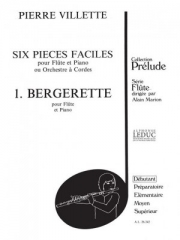 女羊飼い（ピエール・ヴィレット） (フルート+ピアノ）【Bergerette From 6 Pièces faciles No.1, Op.47】