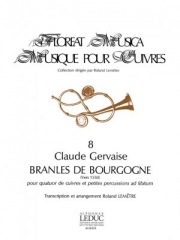 ブルゴーニュのブラン （クロード・ジェルヴェーズ） (金管四重奏)【Branles de Bourgogne】