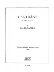 カンティレーヌ（マルク・カルレス） (アルトサックス+ピアノ）【Cantilene】