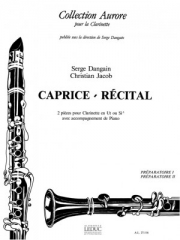 カプリスとリサイタル（クリスチャン・ジェイコブ） (クラリネット+ピアノ）【Caprice & Recital】