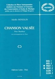 シャンソン・ワルツ（アドルフォ・ミンドリン） (オーボエ+ピアノ）【Chanson Valsée】