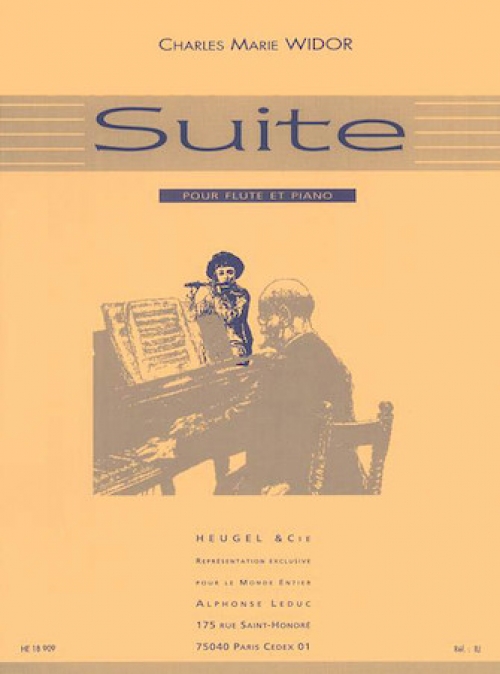 フルートとピアノのための組曲・Op.34（シャルル＝マリー・ヴィドール） (フルート+ピアノ）【Suite Pour Flute Et Piano,  Op. 34】 - 吹奏楽の楽譜販売はミュージックエイト
