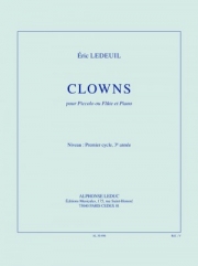 クラウンズ（エリック・ルドゥイユ） (ピッコロ+ピアノ）【Clowns】