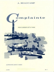 コンプラント（アルベール・ボーカン） (クラリネット+ピアノ）【Complainte】