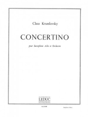 コンチェルティーノ（Claus Krumlovsky） (アルトサックス+ピアノ）【Concertino】