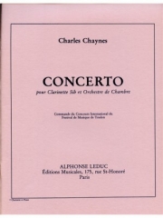 協奏曲（シャルル・シェーヌ） (クラリネット+ピアノ）【Concerto】