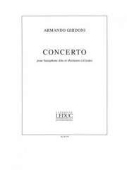 協奏曲（アルマンド・ギドーニ） (アルトサックス+ピアノ）【Concerto】