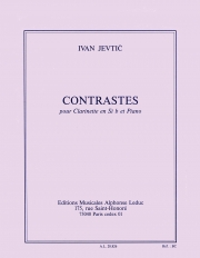 コントラスト（イヴァン・ジェヴティック） (クラリネット+ピアノ）【Contrastes】