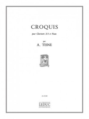 クロッキー・Op.32・No.2（アントワーヌ・ティスネ） (クラリネット+ピアノ）【Croquis Op.32, No.2】