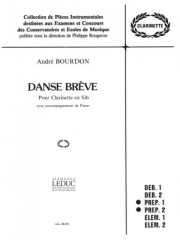 ダンス・ブレーブ（アンドレ・ブルドン） (クラリネット+ピアノ）【Danse Breve】