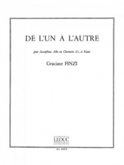 De L'Un A L'Autre（グラシアーヌ・フインジ） (クラリネット+ピアノ）