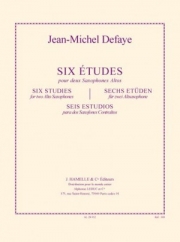 6つの練習曲（ジャン＝ミシェル・ドフェイ） (アルトサックス）【6 Etudes】