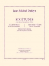 6つの練習曲（ジャン＝ミシェル・ドフェイ） (アルトサックス）【6 Etudes】