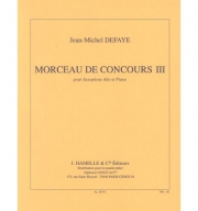 コンクール用小品・3（ジャン＝ミシェル・ドフェイ） (アルトサックス+ピアノ）【Morceau De Concours 3】