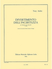 Divertimento Dell'Incertezza（トニー・オーバン） (クラリネット+ピアノ）