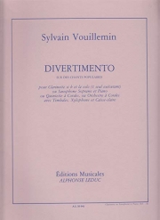 ディヴェルティメント（Sylvain Vouillemin） (クラリネット+ピアノ）【Sylvain Vouillemin: Divertimento sur des Chants populaires】