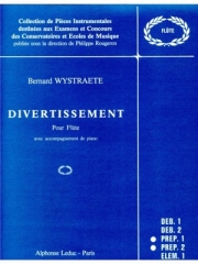ディヴェルティスマン（Bernard Wystraëte） (フルート+ピアノ）【Divertissement】