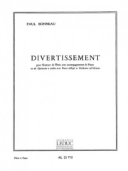 ディヴェルティスマン（ポール・ボノー）  (フルート四重奏+ピアノ)【Divertissement】