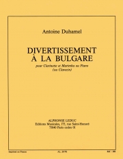 Divertissement a la Bulgare（アントワーヌ・デュアメル） (クラリネット+マリンバ）