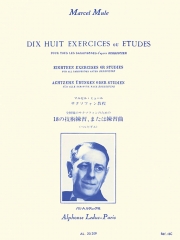 ミュール：ベルビギエによる18の練習曲（マルセル・ミュール） (バリトンサックス）【Dix Huit Exercices Ou Etudes】
