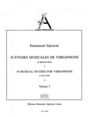 19の練習曲（フランソワ・デュパン）（ビブラフォン）【19 Musical Studies for Vibraphone (Volume 5)】