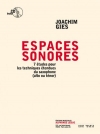 7つの練習曲（Joachim Gies） (アルトサックス）【Espaces Sonores -7 Études】