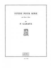 Etude Pour Rire（ピエール・ガベーユ） (フルート+ピアノ）
