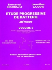 漸進的練習曲・Vol.3 （Jean-Marc Lajudie）【Etude Progressive de Batterie 3】