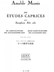 6つの練習奇想曲（アマーブル・マシス） (アルトサックス）【6 Etudes-Caprices】