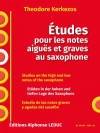 Etudes Pour Les Notes Aigues Et Graves （セオドア・ケルケゾ） (アルトサックス）