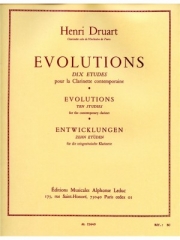 エボリューション - 10の練習曲（Henri Druart） (クラリネット）【Evolutions -10 Etudes】
