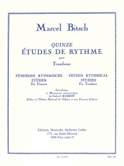 15のリズム練習曲 (マルセル・ビッチュ)（トロンボーン）【15 Etudes de Rythme】