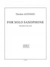 ソロ・サクソフォーン（テオドーレ・アントニノウ） (アルトサックス+ピアノ）【For Solo Saxophone】