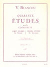 40の練習曲・Vol.2（ヴィクター・ブランコ） (クラリネット）【40 Etudes Vol. 2】