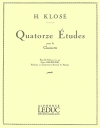 14の練習曲・Op.18（イアサント・クローゼ） (クラリネット）【14 Etudes Op.18】