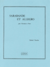 サラバンドとアレグロ（ガブリエル・グロヴレーズ）（クラリネット+ピアノ）【Sarabande et Allegro】