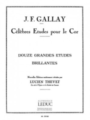 12の華麗な練習曲・Op.43（ジャック・フランソワ・ガレ） (ホルン）【12 Grandes Etudes Brillantes Op 43】