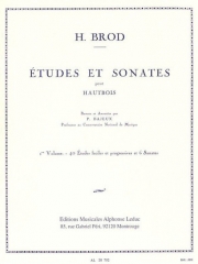 練習曲とソナタ・Vol.1（アンリ・ブロ） (オーボエ）【Etudes et Sonates Vol.1】