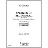 始まりと言えば… (ロバート・デンハム ) (金管五重奏)【Speaking of Beginnings...】