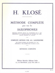 サックスのための総合教則本（イアサント・クローゼ） (バリトンサックス）【Methode de Saxophone Complete】