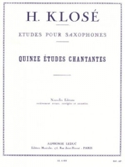 15の旋律的練習曲（イアサント・クローゼ） (バリトンサックス）【15 Etudes Chantantes】