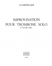 即興曲（オデット・ガルテンローブ） (トロンボーン）【Improvisation】