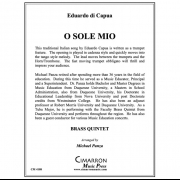 オー・ソレ・ミオ (エドゥアルド・ディ・カプア) (金管五重奏)【O Sole Mio】