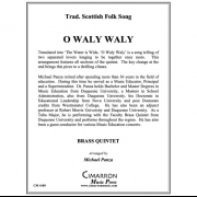 広い河の岸辺 (金管五重奏)【O Waly Waly】
