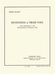 ３声のインベンション（ジュアン・アラン）(木管三重奏)【Invention A Trois Voix】