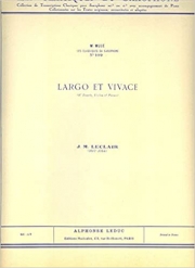 ラルゴとビバーチェ（ジャン＝マリー・ルクレール） (アルトサックス+ピアノ）【Largo et Vivace】