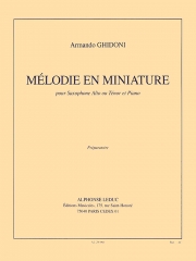 メロディとミニチュア（アルマンド・ギドーニ） (テナーサックス+ピアノ）【Melodie En Miniature】