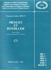 メヌエットとインタールード（フランソワ＝ジュリアン・ブラン） (フルート+ピアノ）【Menuet Et Interlude】