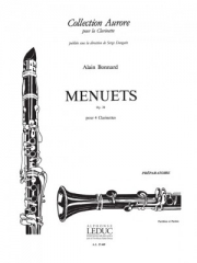 メヌエット・Op.20（アラン・ボナール）（クラリネット四重奏）【Menuets Op.20】